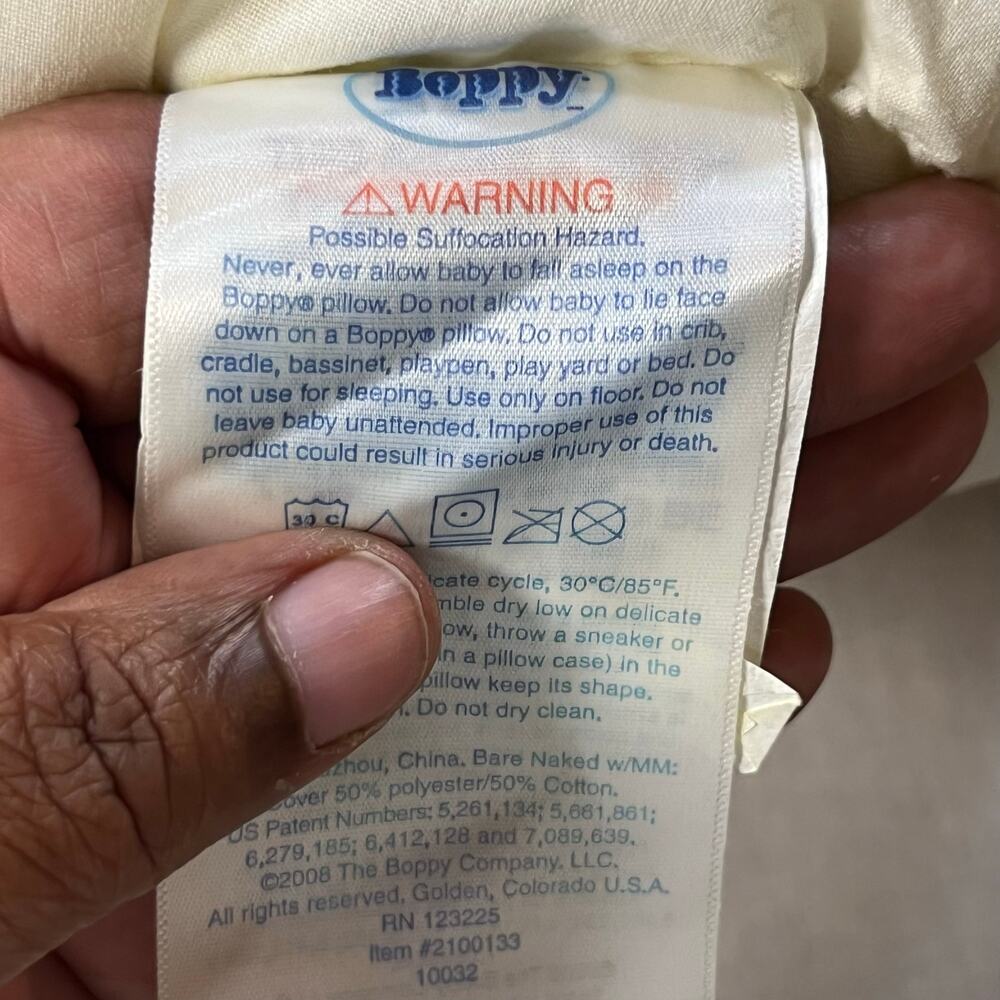 Vintage Boppy Bare Naked Nursing Pillow w/ Blue Vine & Jungle Covers Baby‎ - Picture 12 of 16
